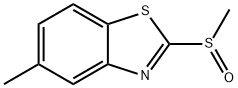 Benzothiazole, 5-methyl-2-(methylsulfinyl)- (7CI,8CI) 化学構造式