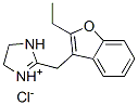 2-[(2-エチル-3-ベンゾフラニル)メチル]-4,5-ジヒドロ-1H-イミダゾール・塩酸塩 化学構造式
