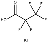 ペンタフルオロプロピオン酸カリウム 化学構造式