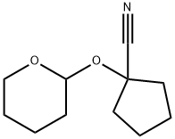 Cyclopentanecarbonitrile, 1-[(tetrahydro-2H-pyran-2-yl)oxy]- (9CI) Structure