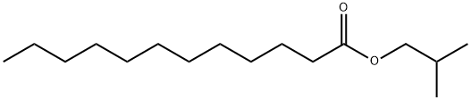 十二烷酸异丁酯,37811-72-6,结构式