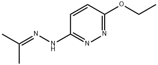 (6-Ethoxy-3-pyridazinyl)hydrazone of 2-propanone Structure