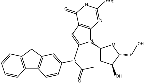 N-(deoxyguanosin-8-yl)acetylaminofluorene,37819-60-6,结构式