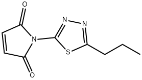 1H-Pyrrole-2,5-dione, 1-(5-propyl-1,3,4-thiadiazol-2-yl)- (9CI) Structure