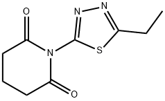 2,6-Piperidinedione, 1-(5-ethyl-1,3,4-thiadiazol-2-yl)- (9CI) Structure