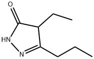 3H-Pyrazol-3-one,  4-ethyl-2,4-dihydro-5-propyl- 结构式