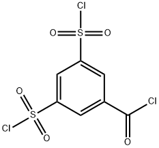 3,5-ビス(クロロスルホニル)ベンゾイルクロリド 化学構造式