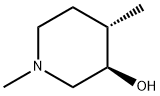 3-Piperidinol, 1,4-dimethyl-, trans- Structure