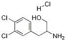 BENZENEPROPANOL, B-AMINO-3,4-DICHLORO-, HYDROCHLORIDE 结构式