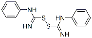 ジチオビス(N1-フェニルメタンイミドアミド) 化学構造式