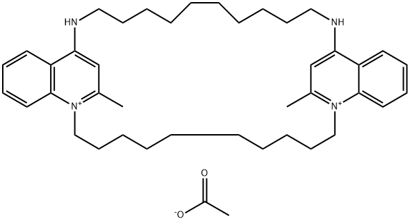 酢酸ビスデクァリニウム 化学構造式