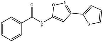 N-(3-thiophen-2-yloxazol-5-yl)benzamide 结构式