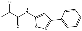 Propanamide, 2-chloro-N-(3-phenyl-5-isoxazolyl)- Structure