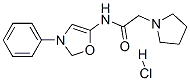 N-(3-phenyloxazol-5-yl)-2-pyrrolidin-1-yl-acetamide hydrochloride 结构式