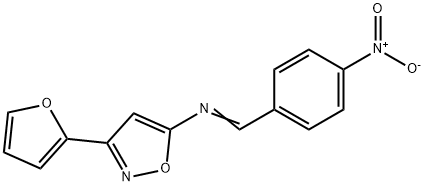 3-(2-Furanyl)-N-((4-nitrophenyl)methylene)-5-isoxazolamine,37853-17-1,结构式