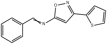 1-phenyl-N-(3-thiophen-2-yloxazol-5-yl)methanimine 化学構造式