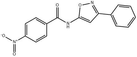 4-nitro-N-(3-phenyloxazol-5-yl)benzamide Structure