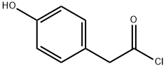 Benzeneacetyl chloride, 4-hydroxy- Structure