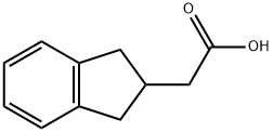 2-茚满基乙酸, 37868-26-1, 结构式