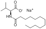 Sodium N-dodecanoyl-L-valinate Struktur