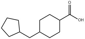 4-(cyclopentylmethyl)cyclohexane-1-carboxylic acid,37875-02-8,结构式