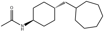 N-ACETYL-4-CYCLO-HEPTYLMETHYLCYCLOHEXYLAMINE Struktur