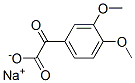 sodium 3,4-dimethoxyphenylglyoxylate Structure