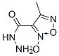 1,2,5-Oxadiazole-3-carboxylic  acid,  4-methyl-,  hydrazide,  2-oxide Structure