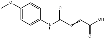 4-(4-甲氧基苯胺)-4-氧丁-2-烯酸 结构式