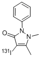 1,2-Dihydro-4-(131I)iodo-1,5-dimethyl-2-phenyl-3H-pyrazol-3-one Struktur