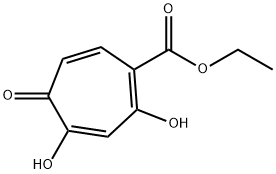 1,3,6-Cycloheptatriene-1-carboxylic acid, 2,4-dihydroxy-5-oxo-, ethyl ester (9CI) Struktur