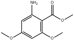 methyl 2-amino-4,6-dimethoxybenzoate 化学構造式