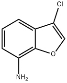 7-氨基-3-氯苯并呋喃 结构式