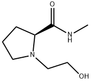 2-Pyrrolidinecarboxamide,1-(2-hydroxyethyl)-N-methyl-,(2S)-(9CI) Struktur