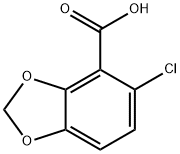5-CHLORO-1,3-BENZODIOXOLE-4-CARBOXYLIC ACID Struktur