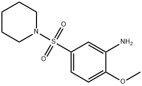 2-methoxy-5-(1-piperidinylsulfonyl)benzenamine Structure