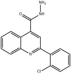 2-(2-CHLOROPHENYL)QUINOLINE-4-CARBOHYDRAZIDE Structure