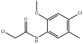 2-クロロ-N-(4-クロロ-2-メトキシ-5-メチルフェニル)アセトアミド 化学構造式