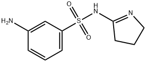 3-アミノ-N-(3,4-ジヒドロ-2H-ピロール-5-イル)ベンゼンスルホンアミド 化学構造式
