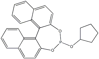 (R)-BINAPHTHYLCYCLOPENTYLPHOSPHITE Struktur