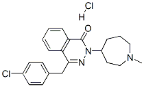 4-[(4-クロロフェニル)メチル]-2-[(ヘキサヒドロ-1-メチル-1H-アゼピン)-4-イル]-1(2H)-フタラジノン/塩酸塩,(1:x) 化学構造式