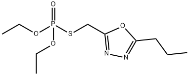 2-(diethoxyphosphorylsulfanylmethyl)-5-propyl-1,3,4-oxadiazole Structure