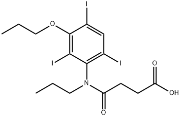 37938-70-8 3-[[N-(3-Propoxy-2,4,6-triiodophenyl)-N-propylamino]carbonyl]propionic acid