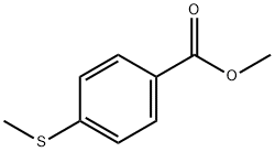 4-甲基硫烷基苯甲酸甲酯, 3795-79-7, 结构式