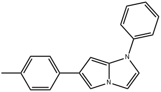 1-Phenyl-6-(p-tolyl)-1H-pyrrolo(1,2-a)imidazole 结构式