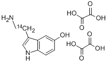 SEROTONIN BINOXALATE, 5-[2-14C] 化学構造式