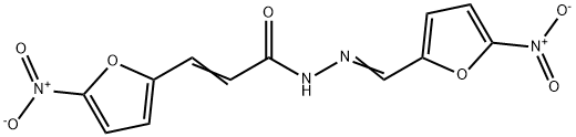 5-NITRO-2-FURANACRYLICN-(5-NITRO-2-FURFURYLIDENE)HYDRAZIDE Struktur