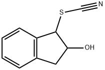 Thiocyanic acid, 2,3-dihydro-2-hydroxy-1H-inden-1-yl ester (9CI) Struktur