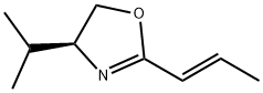 Oxazole, 4,5-dihydro-4-(1-methylethyl)-2-(1E)-1-propenyl-, (4S)- (9CI) 结构式