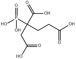 2-ホスホノブタン-1,2,4-トリカルボン酸 化学構造式